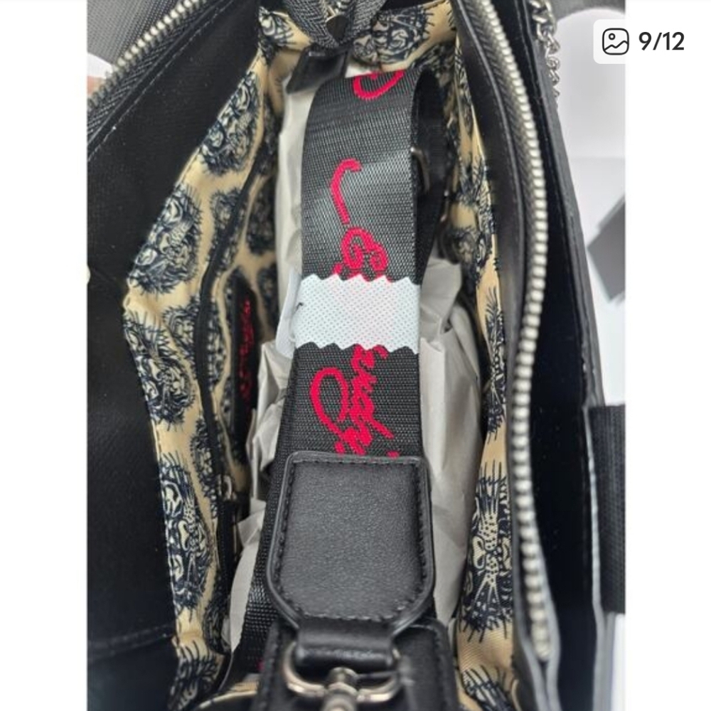 Ed Hardy Nova Skull Rhinestone Bag – Crossbody + Tote ♡ - Picture 6 of 10